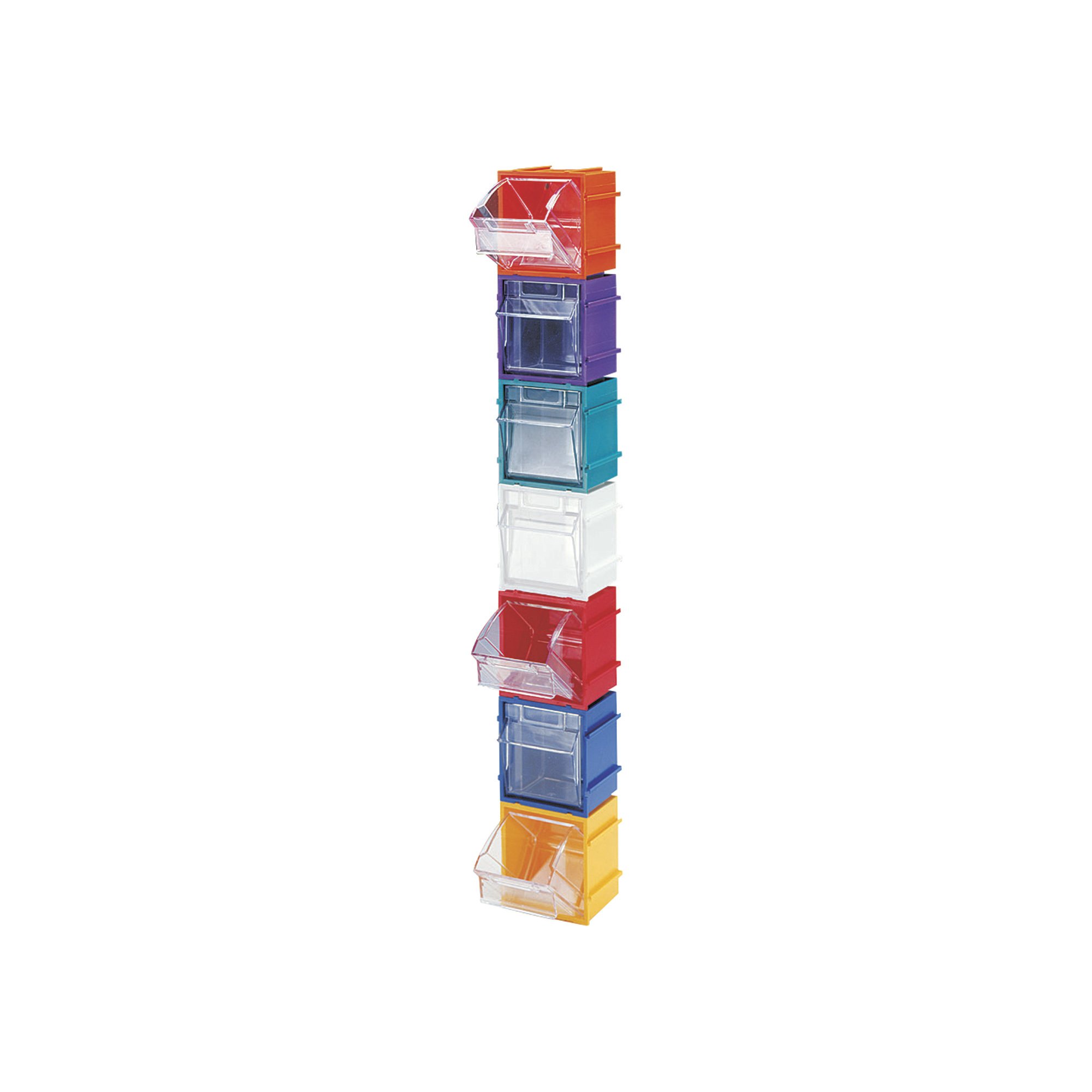 Quantum Storage Clear Tip Out Storage Bin — 2in. x 2 1/2in. x 2 3/4in. Size